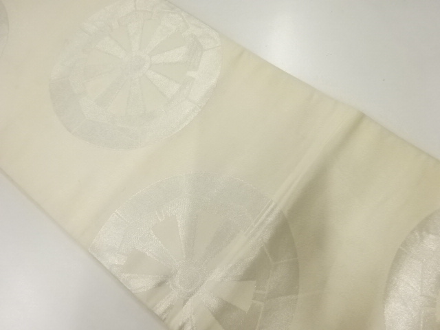 JAPANESE KIMONO / ANTIQUE FUKURO OBI / SILK / WOVEN GENJIGURUMA